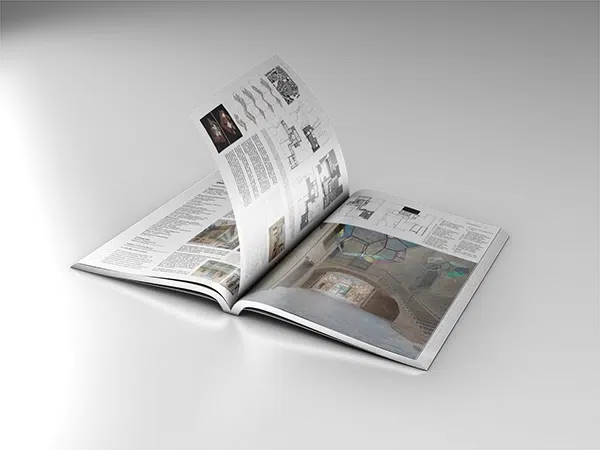 Vista de la revista conarquitectura 90, interiores y retail, en papel