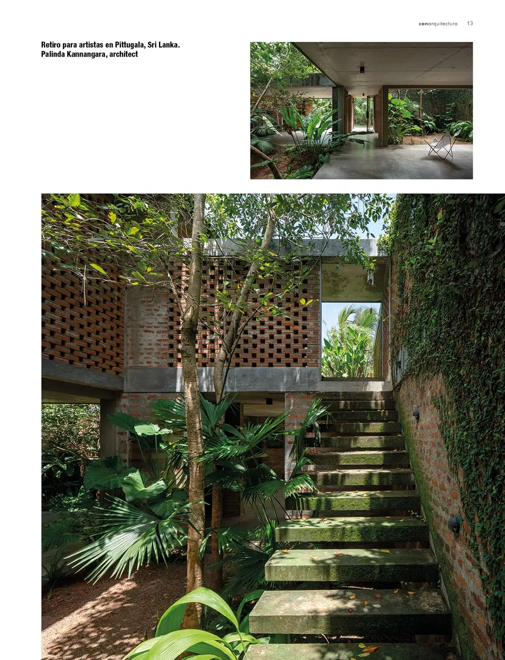 Página del artículo sobre fotografía de arquitectura publicado en la revista ca88
