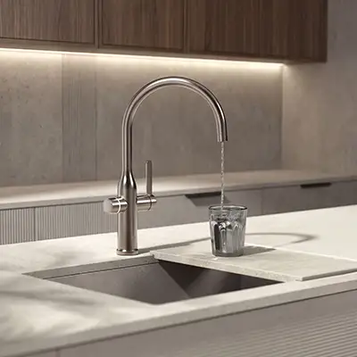 Tres integra agua de red y agua filtrada en un mismo grifo de cocina